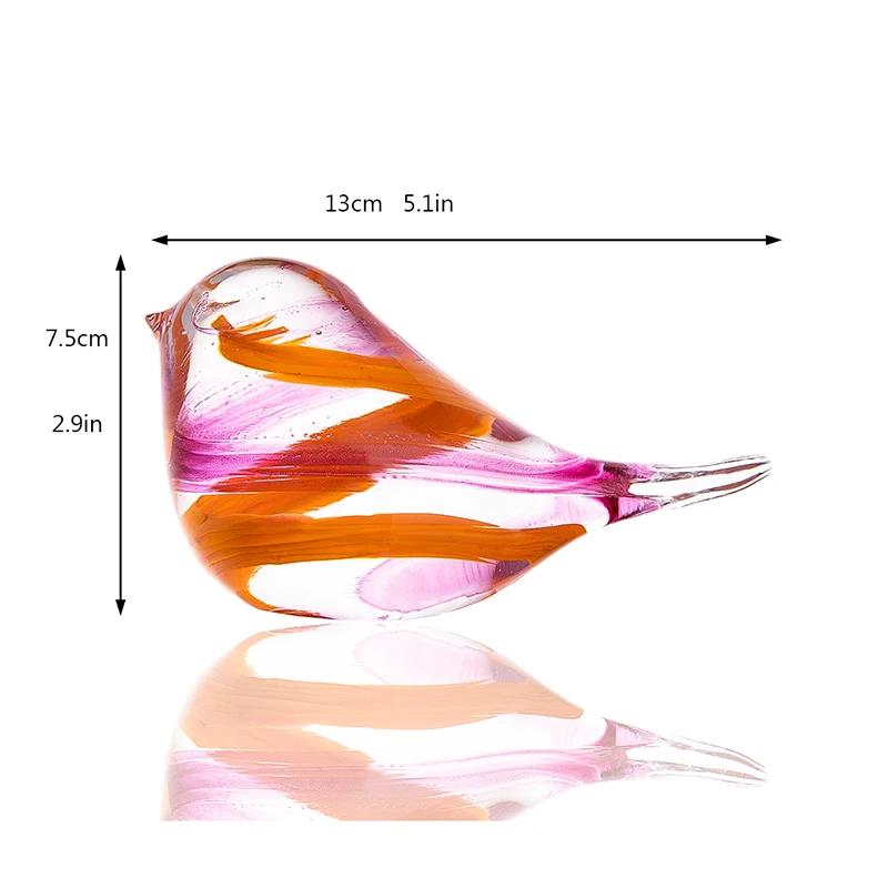 H& D 22 вида ручной выдувный художественный Декор фигурки птиц из муранского стекла коллекция изделий для животных Рождественский подарок на день рождения Декор для дома и офиса