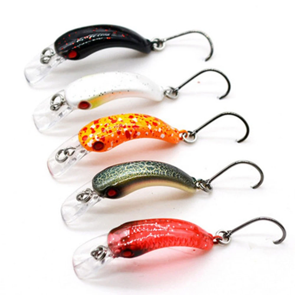 

New Fishing Lures Mini Minnow 3.7cm 1.5g Artificial Hard Plastic Bait Sharp Hook Crankbait Wobbler Tackle Trout White Shark Lure