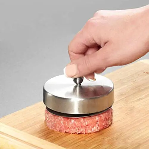 New Creative Stuffed Non-stick Hamburger Beef Burger Press Mould Maker Mold Stainless Steel BBQ Barbecue Kitchen Tool