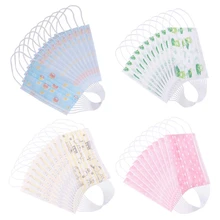 Уход за ребенком 10 шт. одноразовые дети маска для рта Муфельная Нетканая ткань мультфильм ребенок Анти Пыль удобно