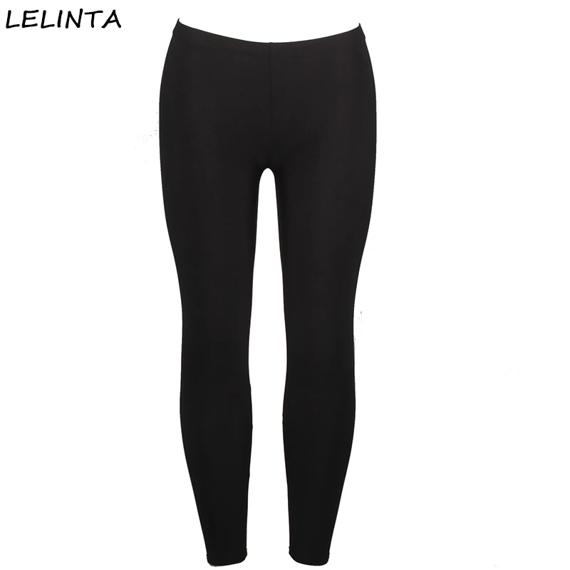 

LELINTA Women's Black Sportes Pants High Waist Tummy Control Shapewear Ankle Legging Non See-through Fabric Elastic Stretch Pant