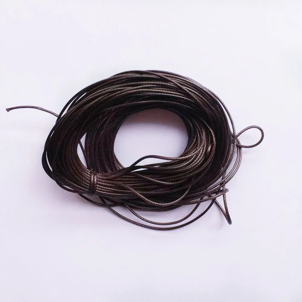 10 метров восковая нейлоновая струнная веревка для DIY браслета, изготовления ювелирных изделий для DIY кожаного ожерелья, Многофункциональный шнур для глубокого кофе
