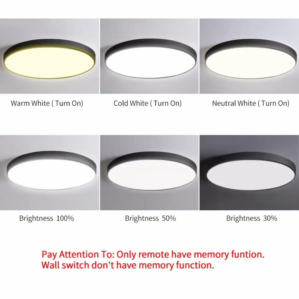 Led Ceiling Light Modern Lamp Living Room Lighting Fixture Bedroom