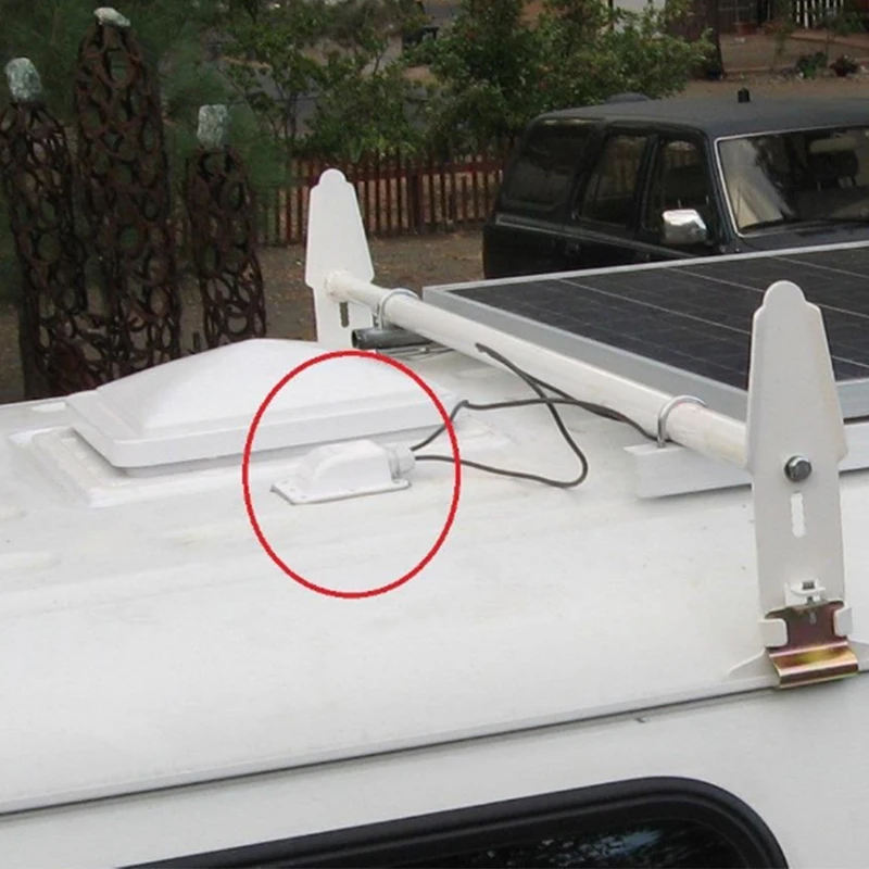 Одиночное отверстие ABS панели солнечных батарей монтажный спойлер крепление на крышу направляющий кабельный ввод Spzial для караванов