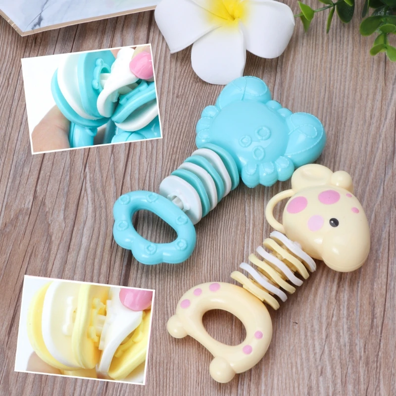 Baby Teether Rattles Toy Gutta Molar Bars Silicone Teething Appease Toys Baby Chew Toys BPA Free