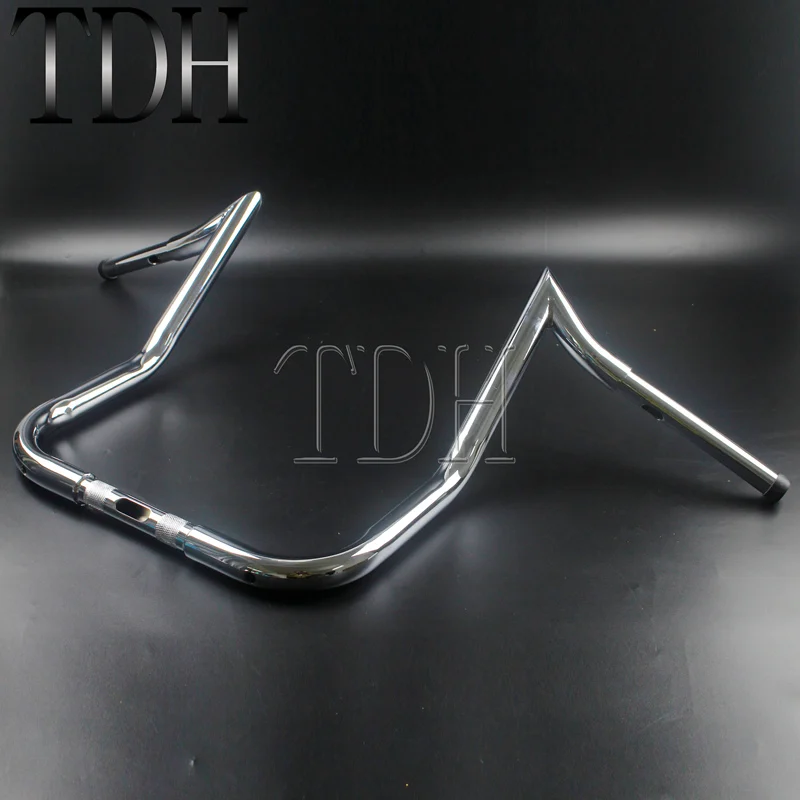 14 &quotRise 37&quot широкий руль для Harley Touring Dressers Baggers FLHT FLHTC хромированная стальная