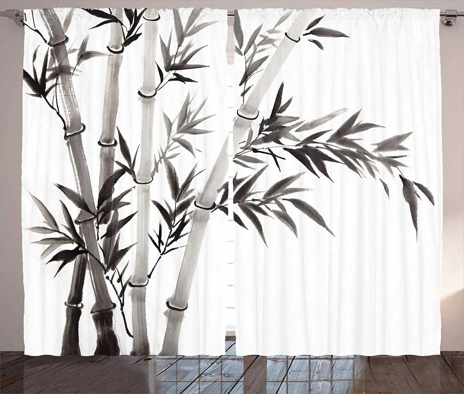 

Bamboo Curtains Traditional Bamboo Leaves Meaning Wisdom Growth Renewal Unleash Your Power Artprint Living Room Bedroom Window