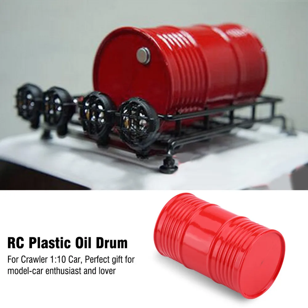 RC Rock Crawler 1:10 Outdoor Plastic Simulation Oil Drum For 110 Scale RC Crawler Car Decoration 3 Colors Oil Drum RC Accessory