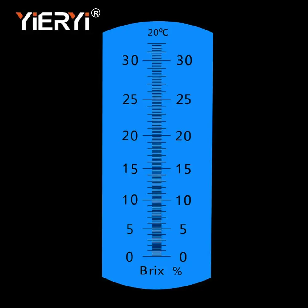 Yieryi Brix 0-32 рефрактометр Ror Brix сахар, пиво 0-32% Brix Ручной рефрактометр ATC оптический тест-метр с черной сумкой