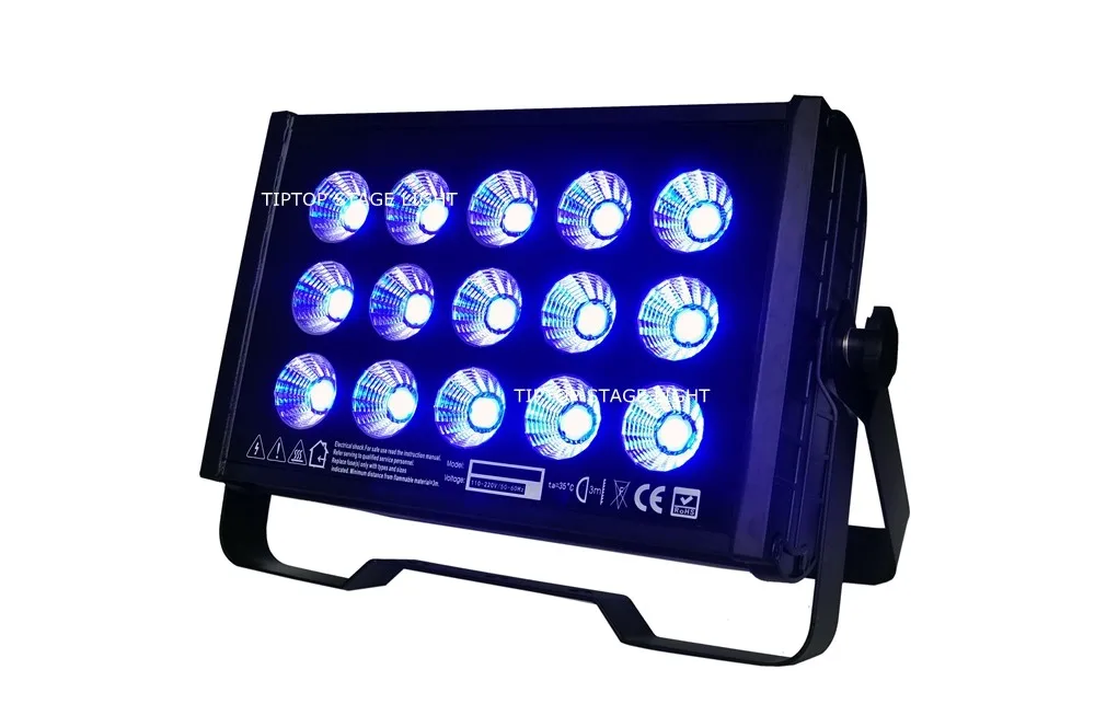 TIPTOP TP-W1515 225 Вт высокое Мощность RGB 15x15 Вт 3IN1 светодиодный мыть бра шайба прожектор Открытый пейзаж Освещение прямоугольник Форма