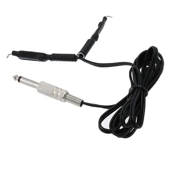 

High Quality Clip Cord For Tattoo Power Supply and Tattoo Machine Rubber Silicone Standard 1.8m Length Black Color Free Shipping