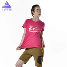 Векторная футболка для спорта на открытом воздухе, быстросохнущая, для бега, короткий рукав, легкие, Coolmax, для пеших прогулок, футболки для мужчин и женщин, 10021 22