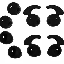 4 пары черных Противоскользящих силиконовых Сменных Вкладышей для Galaxy S7edge S7 S6 samsung уровень U EO-BG920 Bluetooth наушники