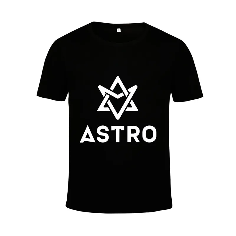 KPOP Корейская мода ASTRO альбом MJ Rocky JINJIN EUNWOO MOONBIN SANHA хлопковая футболка одежда