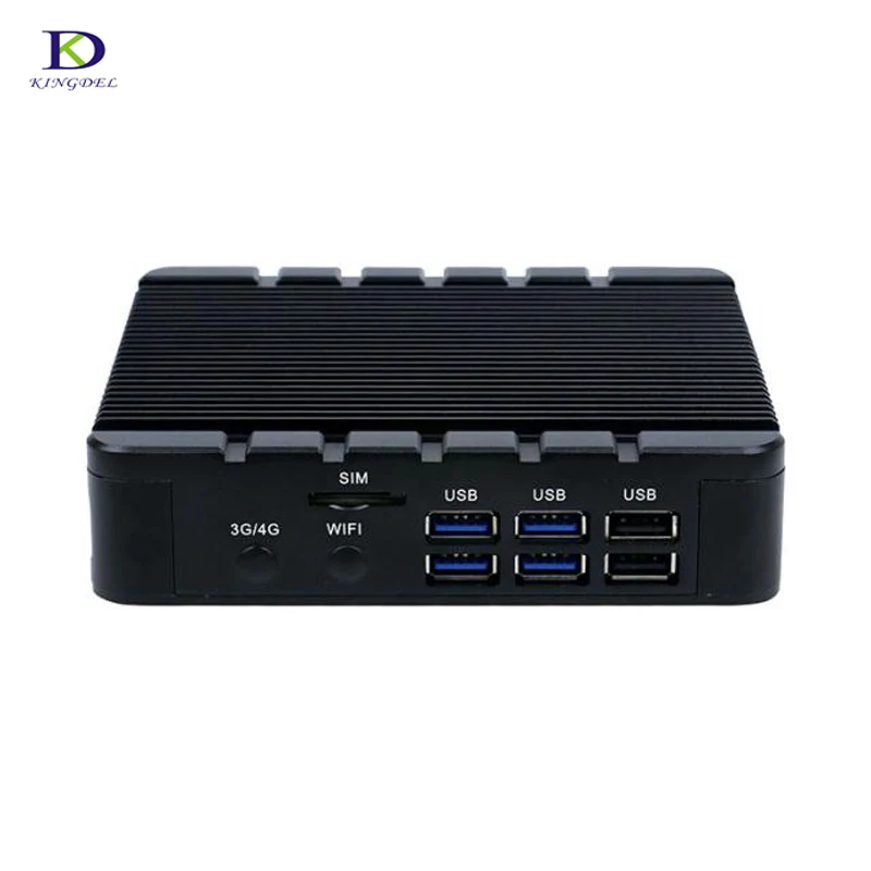 

2*COM Fanless Industrial Computer with windows 7 2*LAN 2*HDMI Intel Quad Core Celeron J3455 Mini PC Plus 4*USB3.0 VGA Desktop pc