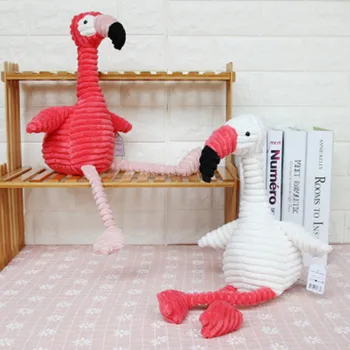 

BABIQU 1pc 30/50 New arrivals flamingos plush toy soft stuffed animal Stripe Soft Wild Bird Kid Toy Christmas Gift for children