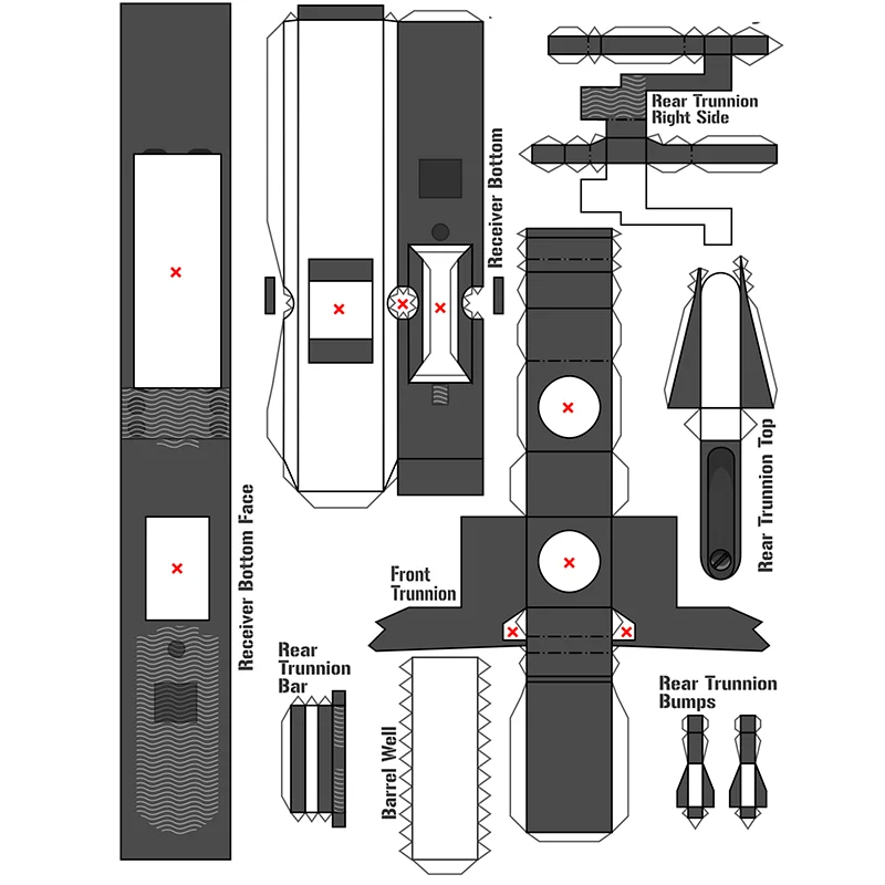 1:1 AK-74U Игрушечная модель пистолета из бумаги, собранная развивающая игрушка, строительные игрушки, карточные модели, строительные наборы