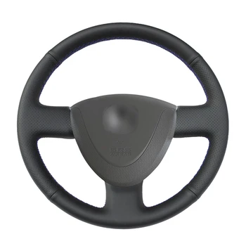 

Black PU Artificial Leather Car Steering Wheel Cover for Honda City 2002-2008 Fit Jazz 2001-2007