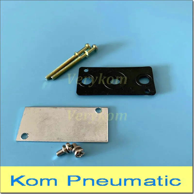 

10X Pneumatic Airtac Manifold Base Metal Block Cover Blind Plate End Cap Seal Plug Gasket P-100M/200M/300M/400M-R2 100MR2 200MR2