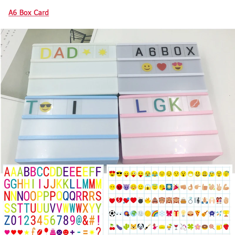 Leedome A6 Кино Lightbox письмо для ночного света коробки DIY освещение карт/буквы/цифры