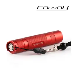 Конвой S2 + CREE XM-L2 u2-1a светодиодный фонарик, фонарь, самообороны, кемпинг свет, лампа, для Велосипедный Спорт факел-красный