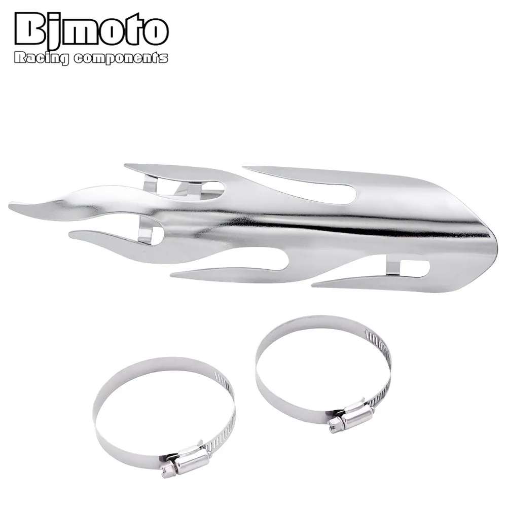 

BJMOTO Motorbike Pipe Heat Shield Cover Guard for Yamaha Honda Suzuki Harley Parts Motorcycle Exhaust Muffler