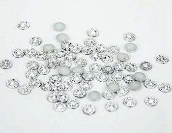 

Jelly Silver Hematite Color Sunflower 4mm,5mm,6mm Facets FlatBack Resin Rhinestone Nail Art Gements Decoration Stones/Beads