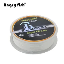 100M 1.0/2.0 Number Braided Fishing Line Super Strong PE Line Professional Fishing Line For Fishing Enthusiast White Hot Sales