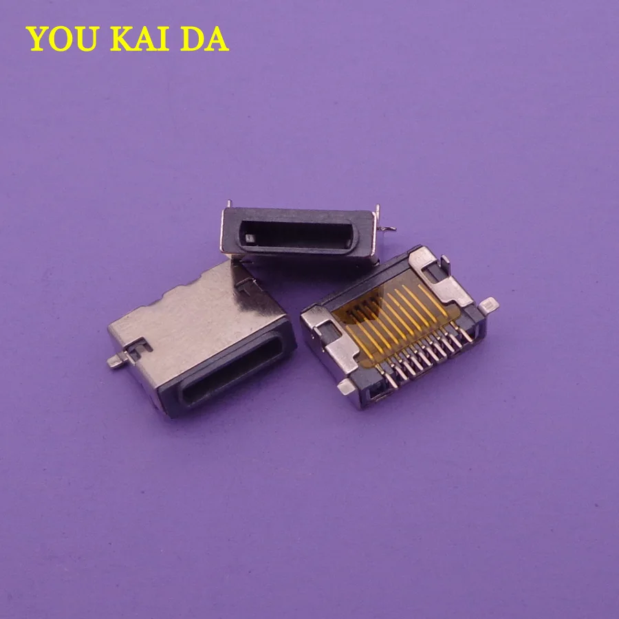 2 шт./лот Высокое качество micromini 10pin USB разъем мама Micro питания для apple iphone