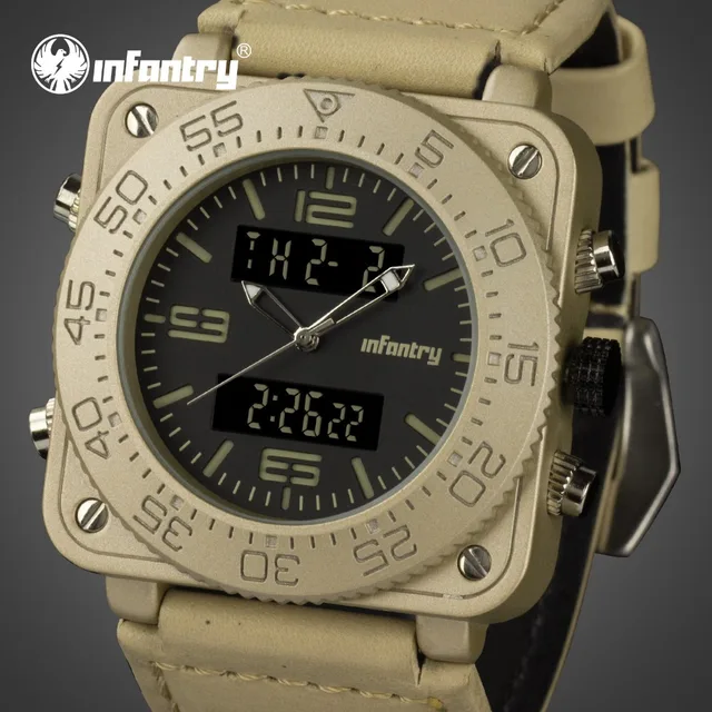 INFANTRY Mens Watches Top Brand Luxury 2018 Analog Digital Watch Men