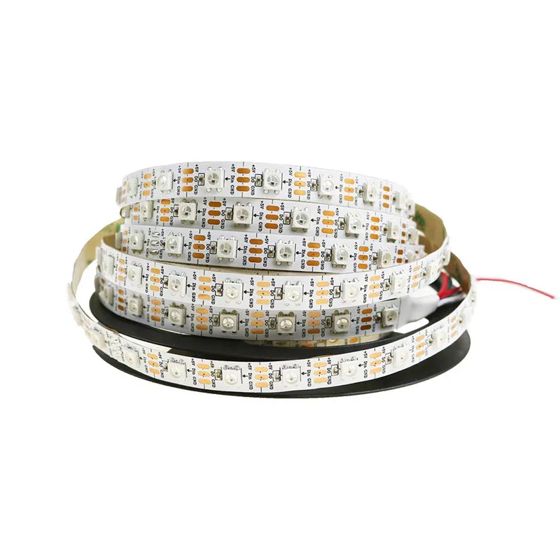 20 м/50 м/100 м WS2812B Smart led пикселей полосы, черный/белый печатных плат, 30/60 светодиодов/m WS2812 IC; WS2812B/m 30/60 пикселей, IP30/IP65/IP67 DC5V объем