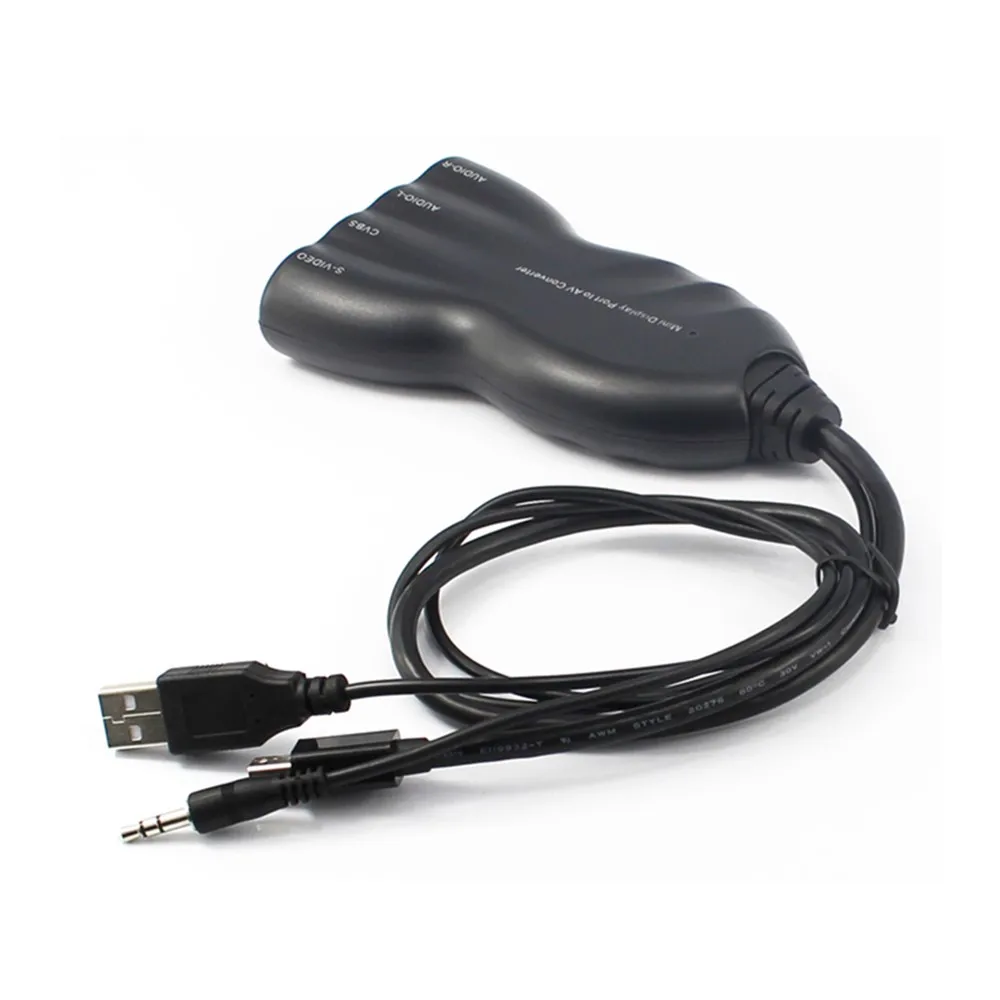 Mini Display Port DP to Video/S Video адаптер конвертации аудио In Out гнездовой разъем NTSC USB Power для