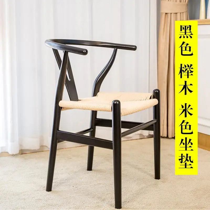 Обеденный стул, Северный стул, кресло с твердой деревянной спинкой, журнальное повседневное кофейное компьютерное кресло - Цвет: style 3