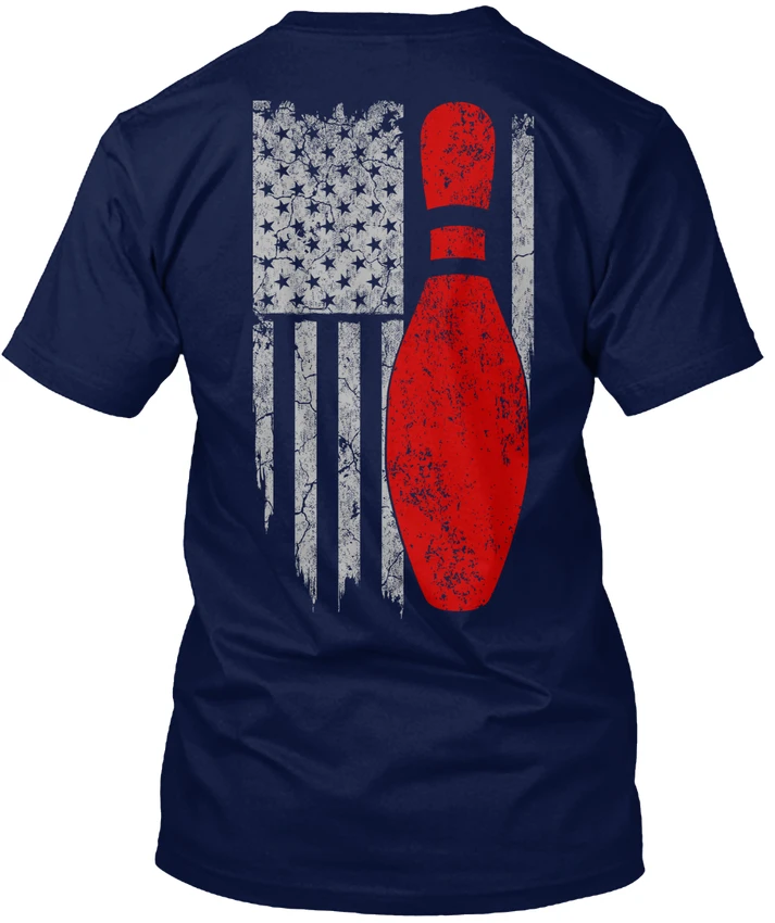 الرامي البولينج العلم شعبية Tagless المحملة T-ShirtPrinted تي شيرتات عجيبة