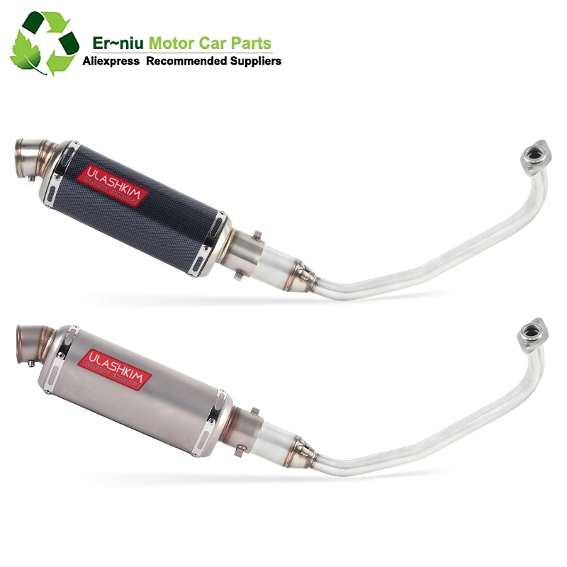 

PCX 125 150 Motorcycle Scooter Exhaust Muffler Full System Middle Pipe Slip-On Escape Fit For HONDA PCX125 PCX150