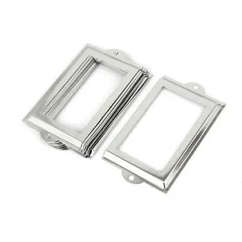 

Office Library 105 x 60mm File Drawer Tag Label Holder Name Card Frame 10pcs
