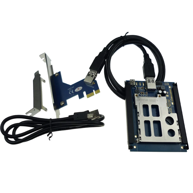 IT-GO PCIe PCI express USB 2,0 To ExpressCard 34 мм 54 мм Слот адаптер PCIexpress to Express Card конвертер ридер