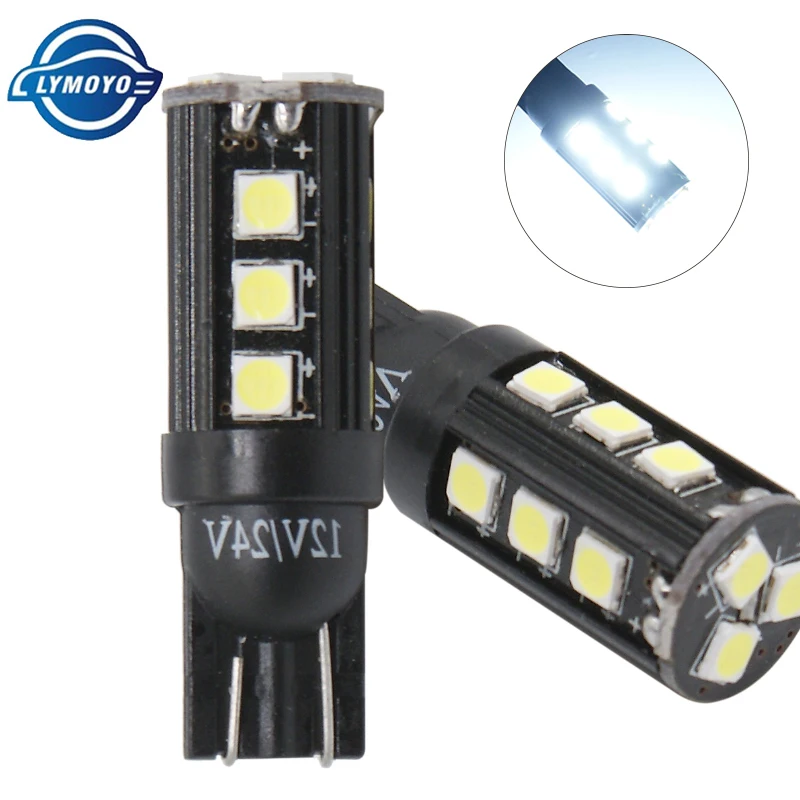 2PCS T10 W5W LED Bulb 3030 SMD 194 168 15 Led Car Turning Lights