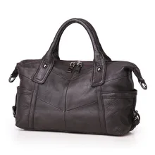 Nesitu/Высококачественная женская сумка из натуральной кожи, цвет серый, белый, черный, синий, женская сумка на плечо, женская сумка M8922