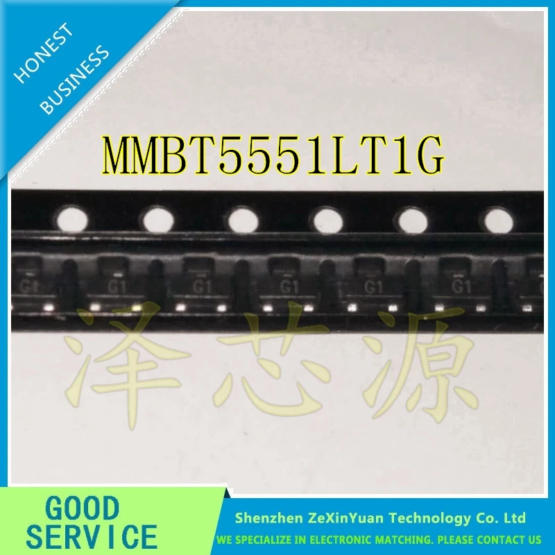 200 шт./лот MMBT5551LT1G MMBT5551 SOT-23 2N5551 SMD NPN высоковольтный транзистор 5551 Mark G1 | Электроника