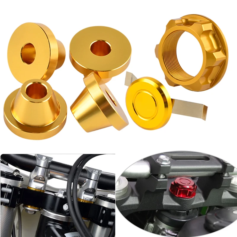 

Steering Stem Nut Cap Handlebar Bushing Mount for Suzuki RMZ450 RMZ250 2007-2017 2018 RM125 RM250 2005-2013 RMZ450Z RM RMZ 250