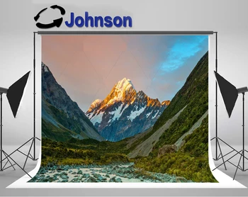 

wall photo studio background Vinyl cloth High quality Computer print Snow Mountain backdrop