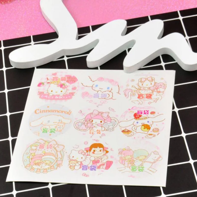 

1 Pc Kawaii Little Twin Stars My Melody Cinnamoroll dog Hello Kitty Decorative Washi Stickers Stick Label Blind box bag Stickers