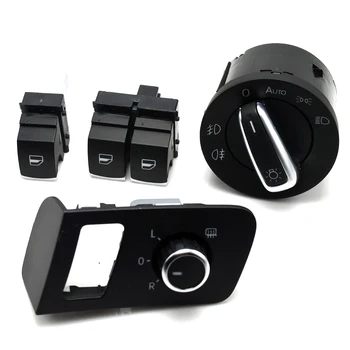 

New Chrome free shipping Mirror switch window switch for VW Volkswagen Touran 2003-2015 Caddy 5K3 959 857 1TD959565A 5K3959857