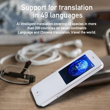 

Translator HC-T3 Portable WIFI Smart Voice Language Translator Intelligent Real Time Translator 49 Language Travel Traductor