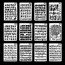 Special English Letters Stencils for DIY Scrapbooking Plastic Handmade Cake Template Crafts Diary Decor Painting Spray Tool Card cool spider web stencils template design for scrapbooking background reusable plastic spray paint stencils for diy