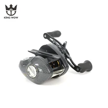 Низкопрофильная черная 6,3: 1 легкая спиннинговая Рыболовная катушка рыболовный барабан для наматывания удочки круглый baitcasing со сменная ручка