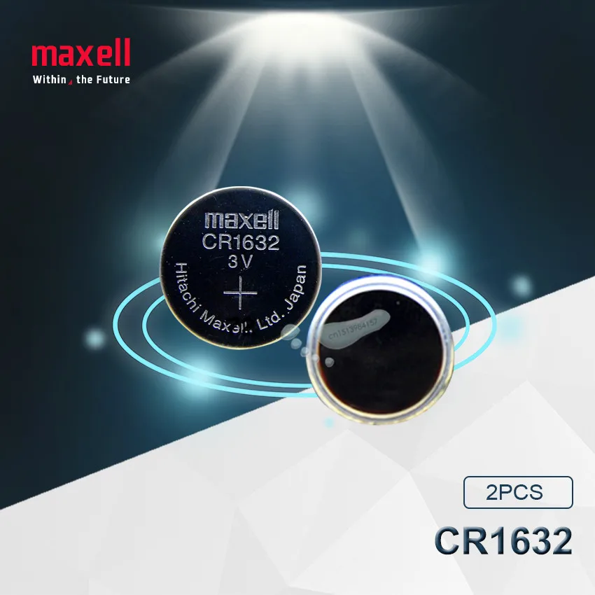 

2pc Maxell Original CR1632 1632 DL1632 3V Lithium Batteries Cell Button Coin Battery