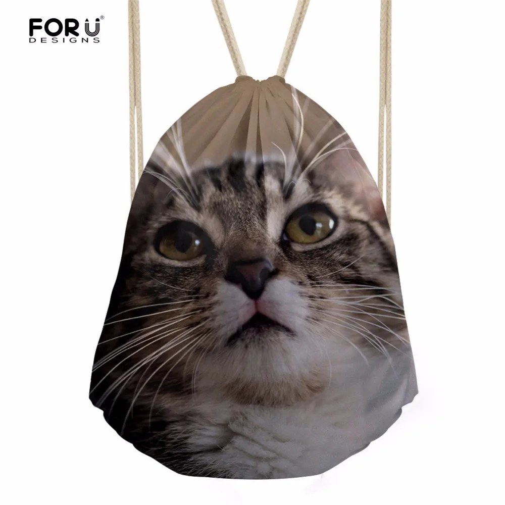 Buy FORUDESIGNS Cats Drawstring Bag For Kids Girls