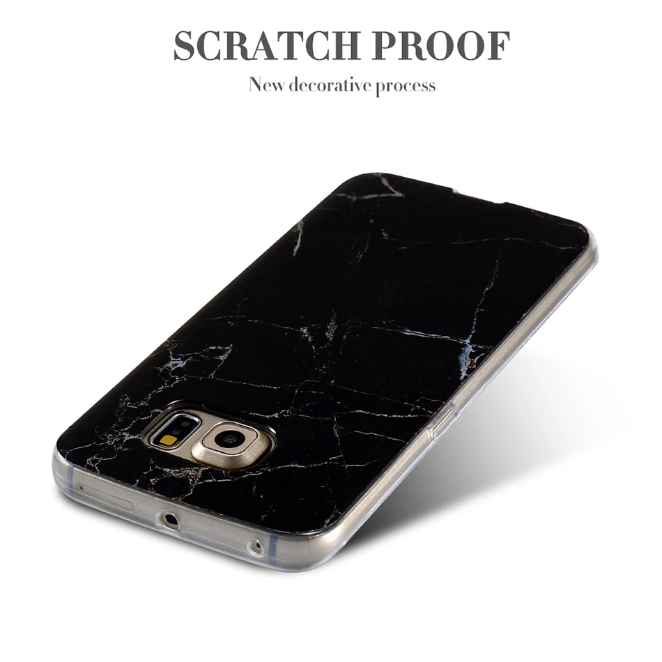 Marble Skin Case For Samsung Galaxy S8 Plus S7 S6 Edge S4 Soft Silicon Phone Cases  (4)
